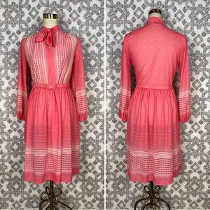 Vintage 60's Mavinette Pink Dress